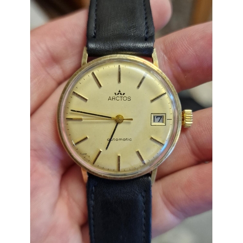 156c - Klockner Arctos 14ct Gold Vintage Wrist Watch