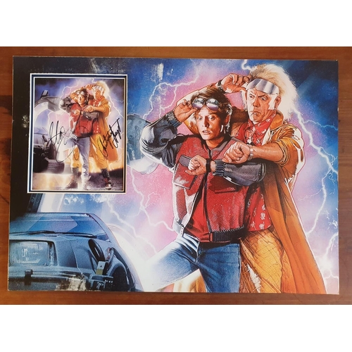 49b - Signed Back to the Future Memorabilia, Michael J Fox & Christopher Lloyd