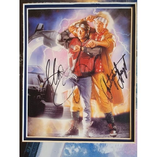 49b - Signed Back to the Future Memorabilia, Michael J Fox & Christopher Lloyd