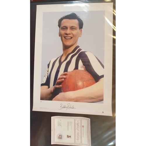 49c - Trio of England Football World Cup 1966 Signed Photograph Memorabilia pieces, inc a lovely Bobby Rob... 