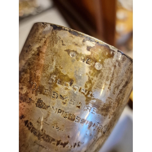 129a - Antique Birmingham Hallmarked Silver Goblet - 41.3g