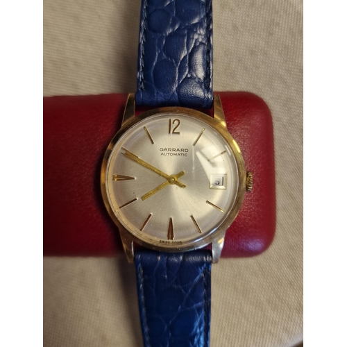 156e - 9ct Gold 1950's Garrard Wrist Watch