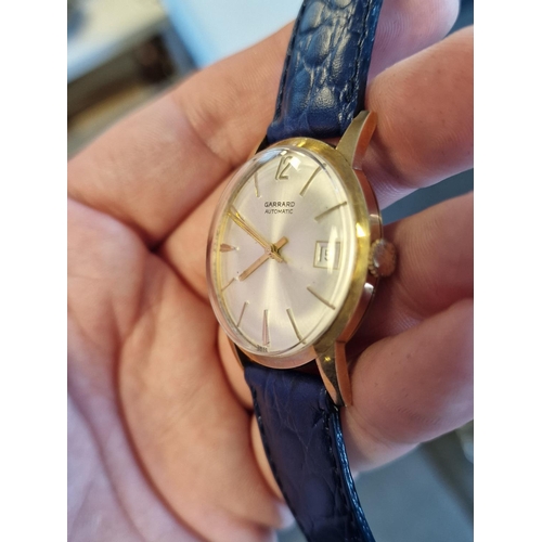 156e - 9ct Gold 1950's Garrard Wrist Watch