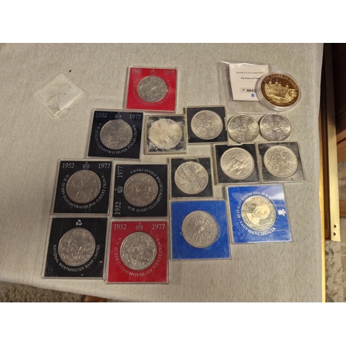 85c - Collection of Various 1950's+ Commemorative Crown Coins + Others