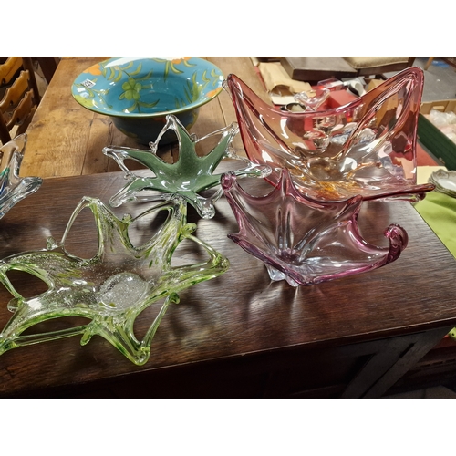 53k - Quartet of Designer Murano Style Bowls