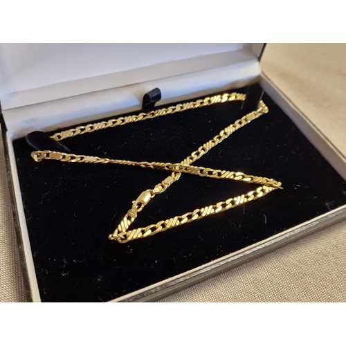 111 - Antique 9ct Gold Italian Giovanni Balestra Figaro Necklace Chain - imported into the UK around the t... 