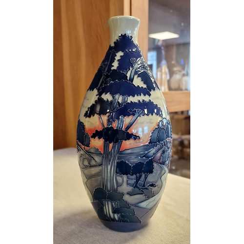 181 - Boxed 2012 Moorcroft Limited Edition 'The Copse at Eventide' Vase - signed by Paul Hilditch, 84/150 ... 