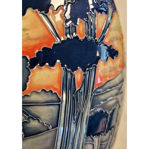 181 - Boxed 2012 Moorcroft Limited Edition 'The Copse at Eventide' Vase - signed by Paul Hilditch, 84/150 ... 