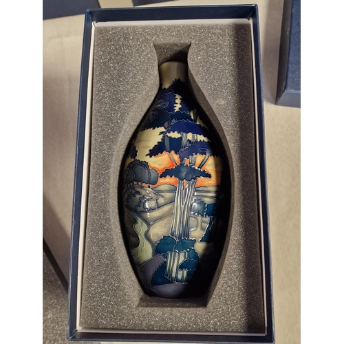 181 - Boxed 2012 Moorcroft Limited Edition 'The Copse at Eventide' Vase - signed by Paul Hilditch, 84/150 ... 