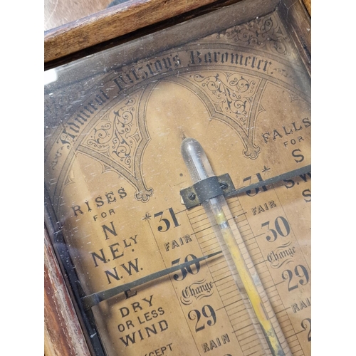 216 - Antique Cased Admiral Fitzroy's Barometer