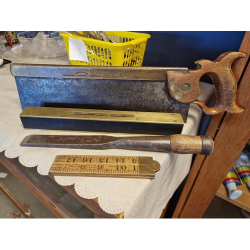 275a - Collection of Branded Woodworking Tools inc Tyzacksons & A Turner Saw, W Marple & Sons