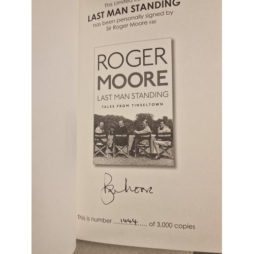 30a - Signed Roger Moore Hardback Book, 'Last Man Standing'