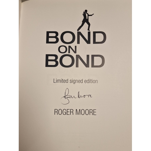 30b - Signed James Bond Roger Moore Book, 'Bond on Bond'