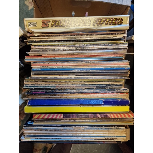 222e - Large Box of Various LP Vinyl Records