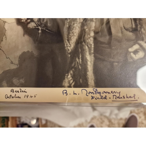 15 - Signed 1945 Wartime Military/Army Memorabilia by Field Marshall Montgomery - includes original recei... 