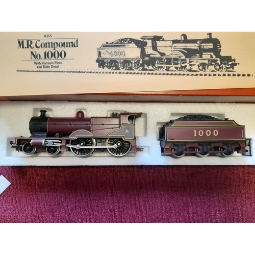 324 - Hornby OO Model Locomotives including R355 OO M.R. Compound No. 1000, R068 BR Class 5 4-6-0 and R053... 