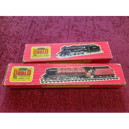 330 - Hornby Dublo Meccano 2226 Locomotive & Tender L.M.R. City of London and 2224 L.M.R. 2-8-0 8F Locom... 