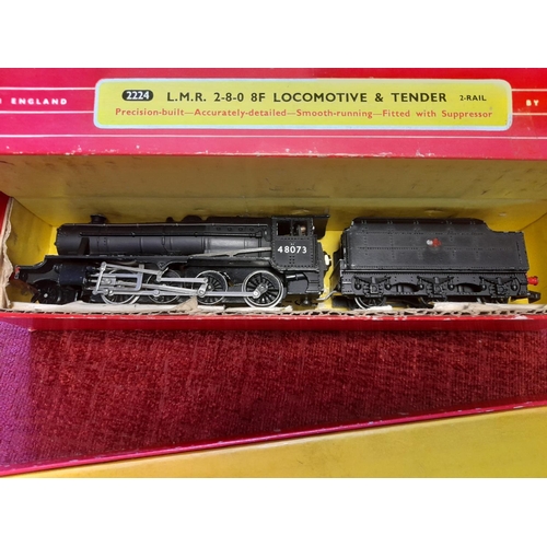 330 - Hornby Dublo Meccano 2226 Locomotive & Tender L.M.R. City of London and 2224 L.M.R. 2-8-0 8F Locom... 