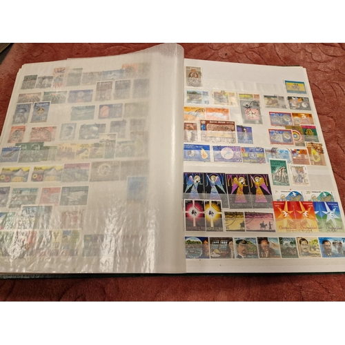 95k - Group of Five Full Postage Stamp Albums w/various Commonwealth countries inc South Africa, Ireland, ... 