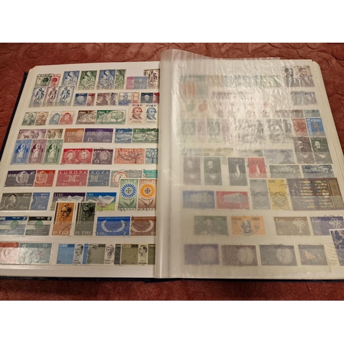 95k - Group of Five Full Postage Stamp Albums w/various Commonwealth countries inc South Africa, Ireland, ... 