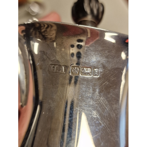 51c - Antique 1901 Sheffield Hallmarked Silver Hot Water Jug, by Atkin Brothers - 448g