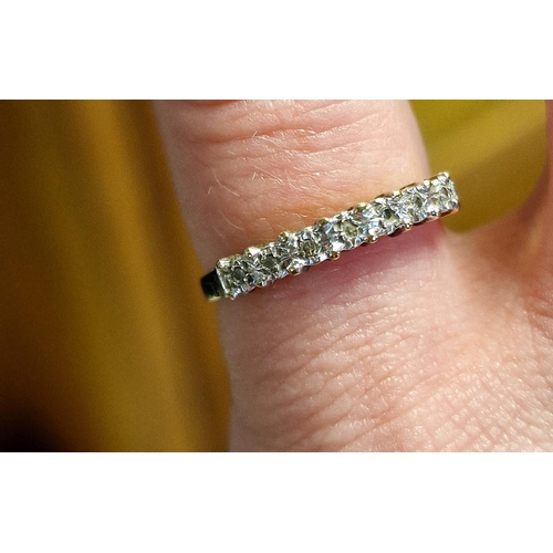 170 - 9ct Gold Half Eternity Ring