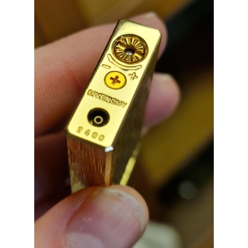 172 - Boxed Givenchy 2400 Gold-Plated Lighter