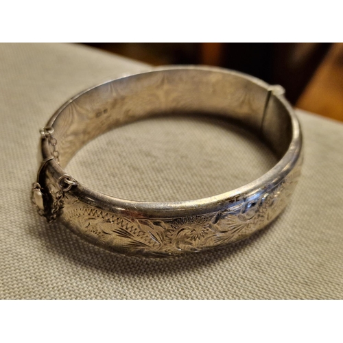 192 - Pair of Hallmarked Silver Bangles - 84g total