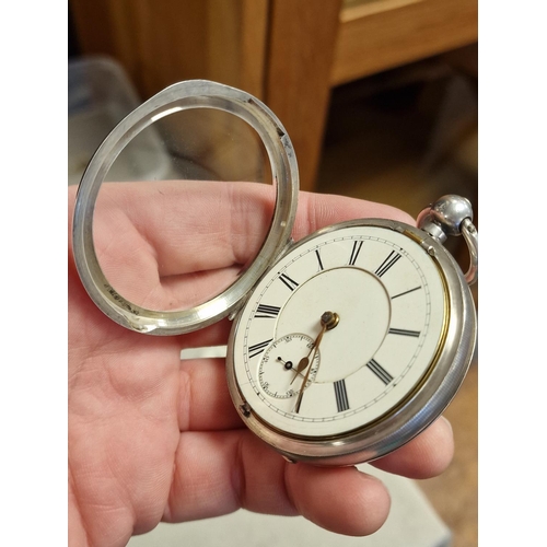 194 - Antique Chester 1883 Silver Pocketwatch - 151.6g