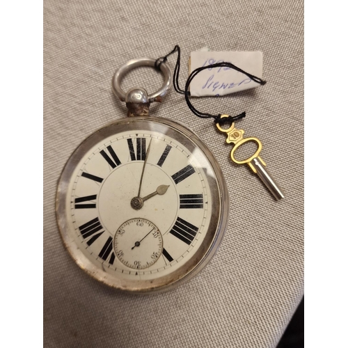 195 - 1893 Birmingham Silver Pocketwatch - 162g