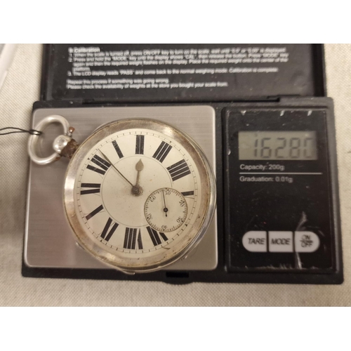 195 - 1893 Birmingham Silver Pocketwatch - 162g