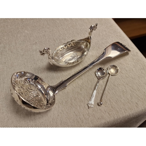 51e - Collection of Various Sterling Silver Pieces inc an 1873 London Hallmarked Silver Sugar Sifter Spoon... 