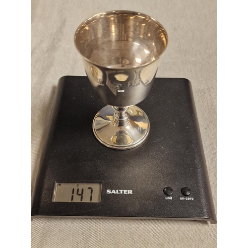 53 - 1971 Birmingham Hallmarked Silver Barker Ellis & Sons Goblet - 147g