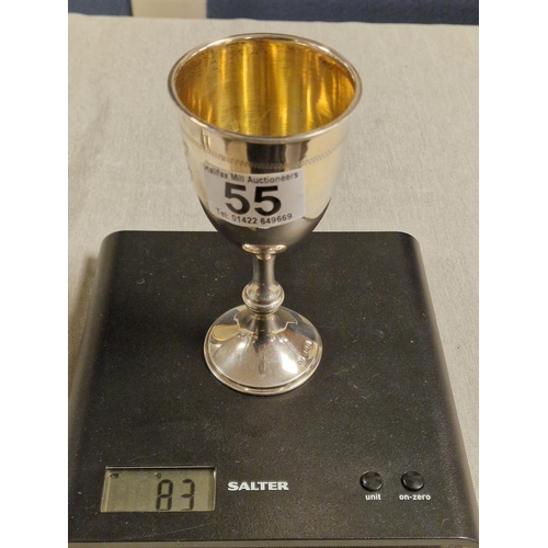 55 - 1926 Hallmarked London Silver Goblet - 83g