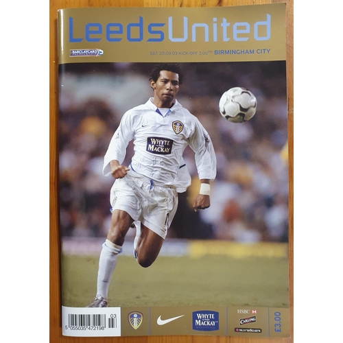 77a - Leeds United Football Signed Memorabilia inc Signed Alan Clarke photograph plus a signed 2003 Dinner... 