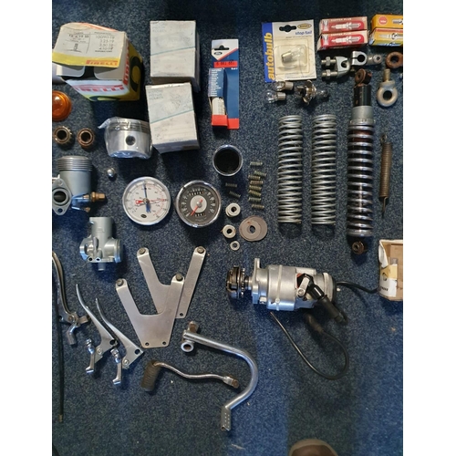 228 - Collection of Norton Motorcycle Engine & Chassis Accessories and Motor Parts or Booklets inc Pistons... 