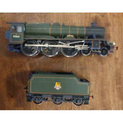 251 - 2pc Scratch Built 'O' Gauge 45611 Jubilee Class British Railways Loco Train and Tender Set