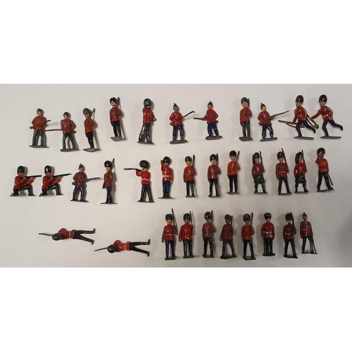 286 - Triang 'Y' Fort Model toy inc a range of Vintage Lead Soldier Guardsmen