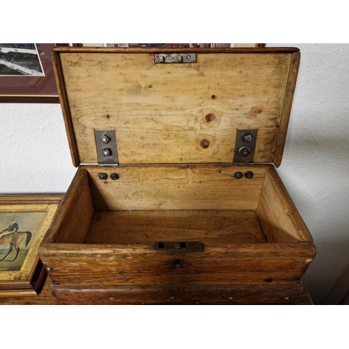 99p - Small Twin Handled Pine Craftsmen's Box