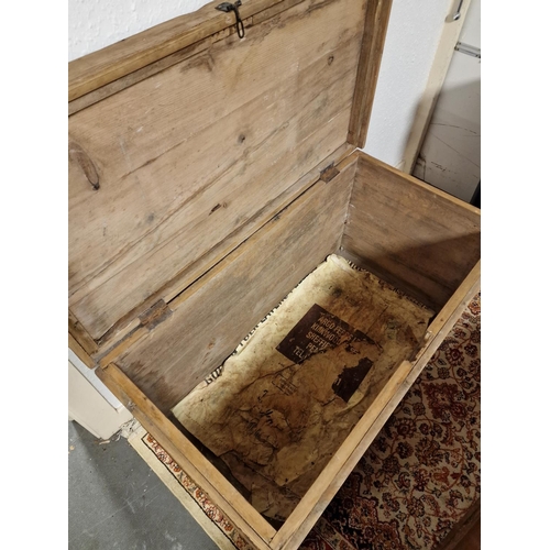 99r - Large Pine Blanket Box