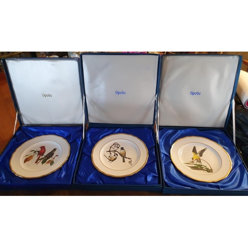 227e - Collection of Nine Boxed Spode Wildlife Bird Plates