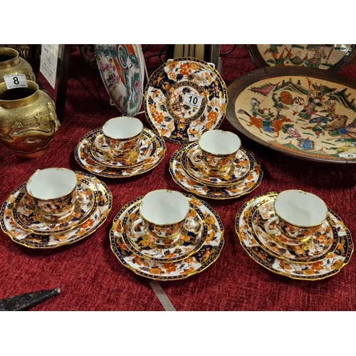 10 - Royal Crown Derby 17pc Imari 1999 Tea Service