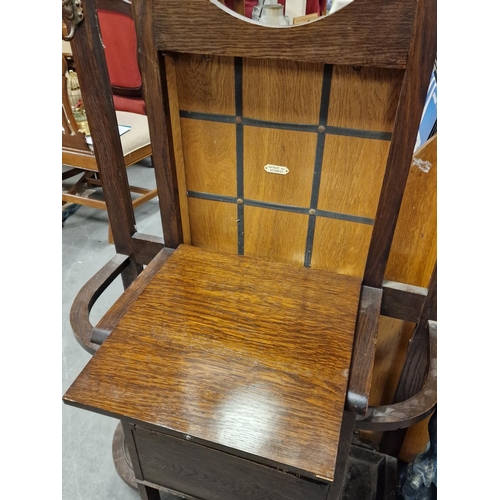 121 - 1930's Mahogany Mirrored Hall Stand Coatstand