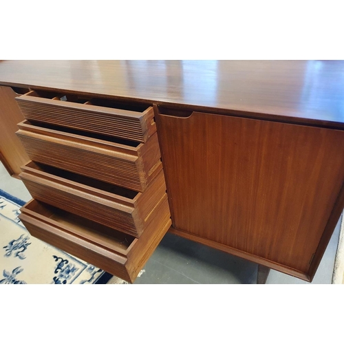 130 - Afromosia Teak Mid-Century 4-drawer Sideboard, designed in the Danish style by Richard Hornby (Fyne ... 