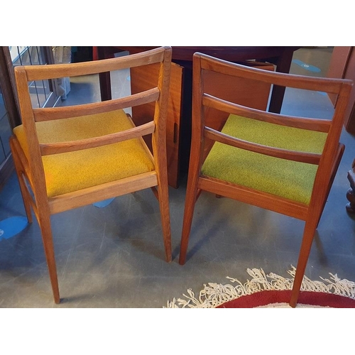 134 - Afromosia Danish Teak Mid-Century Dining chairs, designed by Richard Hornby for Heal's (Fyne Ladye),... 