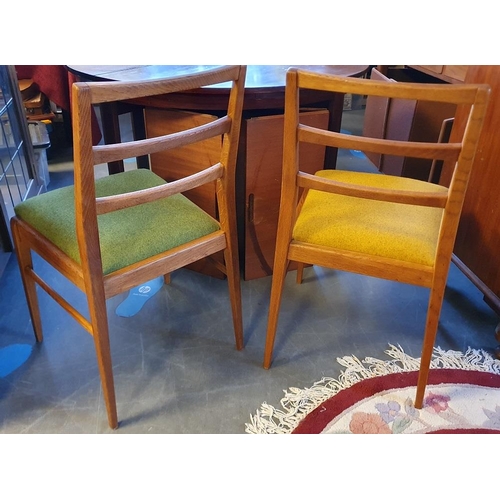 135 - Afromosia Danish Teak Mid-Century Dining chairs, designed by Richard Hornby for Heal's (Fyne Ladye),... 