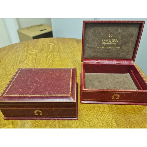 188 - Omega Constellation Pair of Original Retail Shop Advertising Boxes