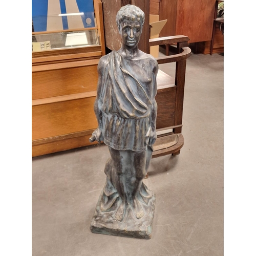 28b - Classical Lead-Bottomed & Resin Fireside Figure - 90cm tall