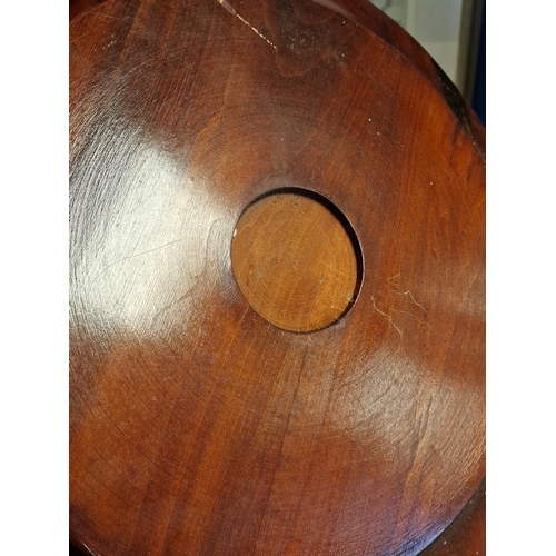 31 - Vintage Wooden Tribal Plate - purported to be Norwegian or Scandinavian in origin - 39cm diameter