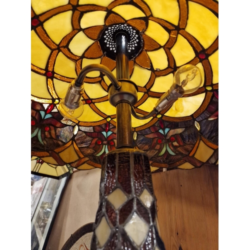 4 - Retro Tiffany Style Lamp - 67cm high